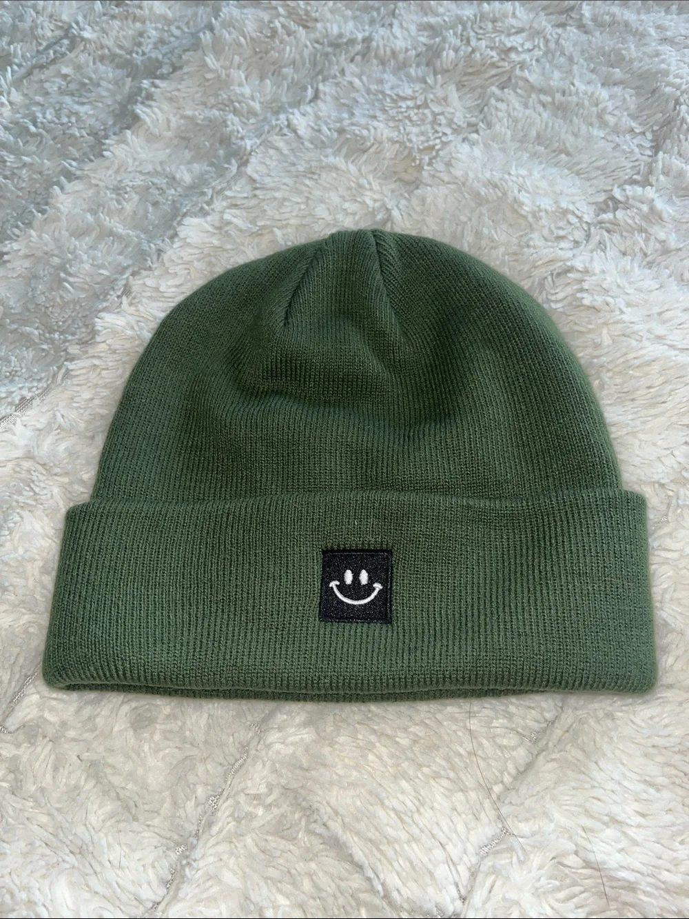 olive green beanie